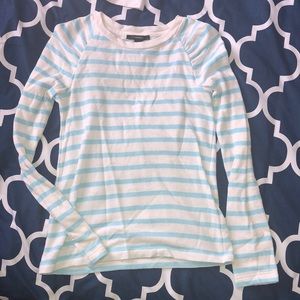 Blue and White Striped Long Sleeve